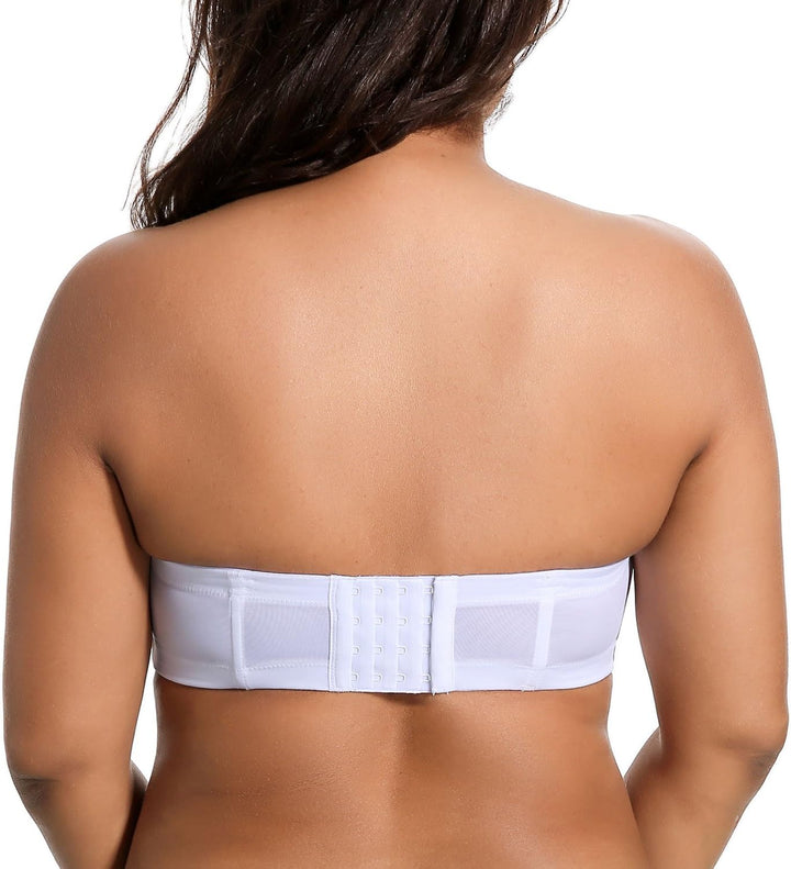 DELIMIRA Damen Trägerloser BH mit Bügel | Grosse Grössen, Seamless, Dirndl BH, mit Geformte Cups, T-
