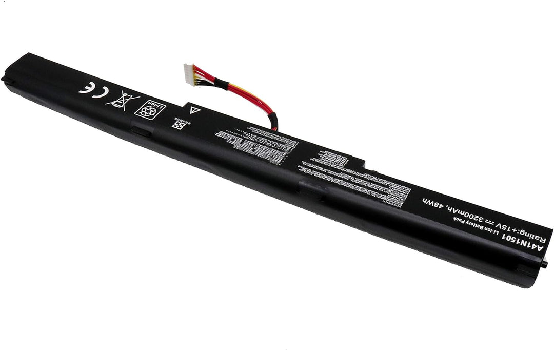FengWings® A41N1501 L41LK2H L41LK9H, 15V 48Wh Akku für Ersatzen für ASUS N752 N752V N752VW N752VX N5