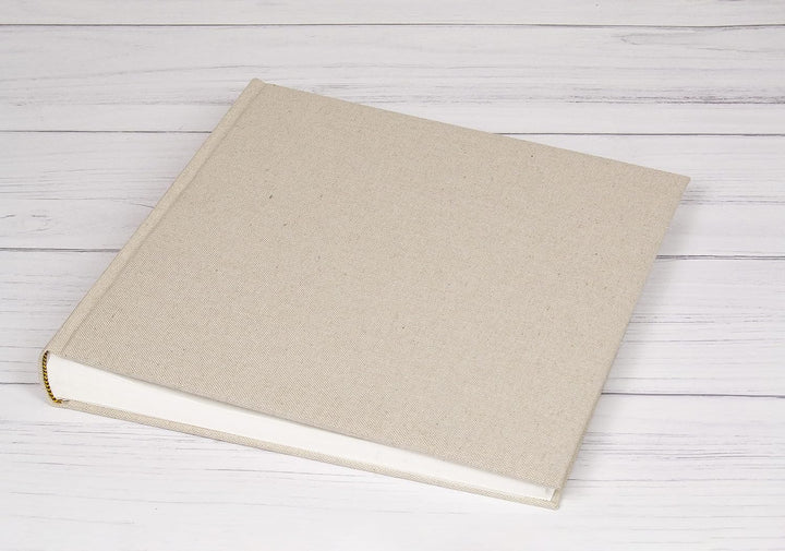 Mareli 31 x 31 cm Einband aus Leinenstoff 80 Seiten mit Seidenpapier Ecru