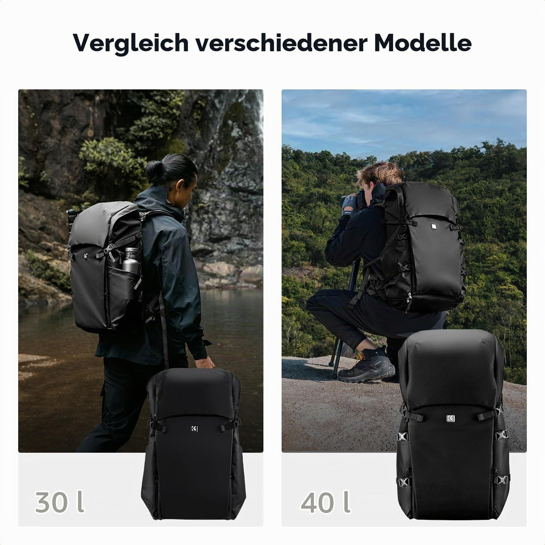 K&amp;F Concept Kamerarucksack 30L, Professionelle Grosse Fotorucksack, Camera Backpack Wasserdicht, Rei