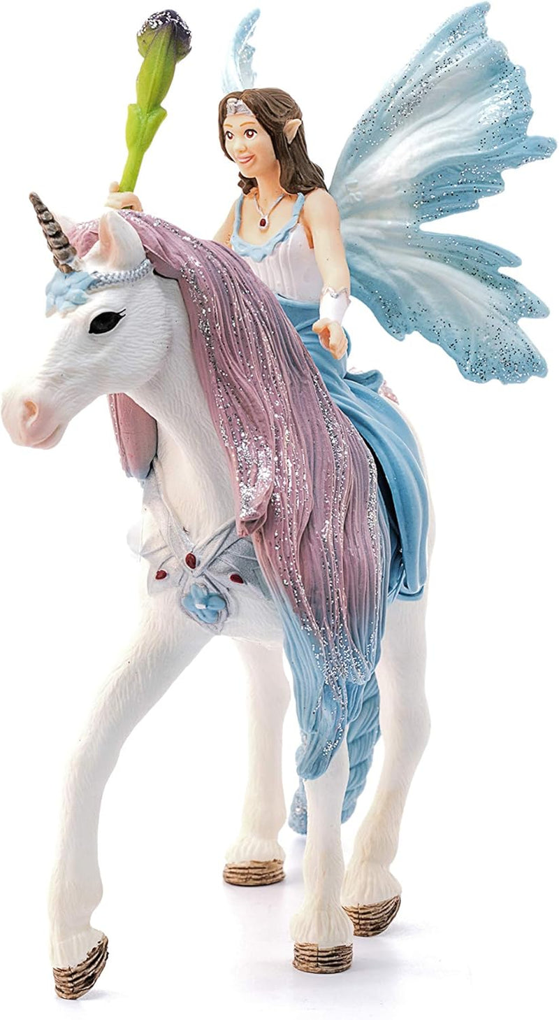 schleich BAYALA 70569 Elfe Eyela mit Prinzessinnen Einhorn - Spielset - Funkelnde Fliegende Prinzess