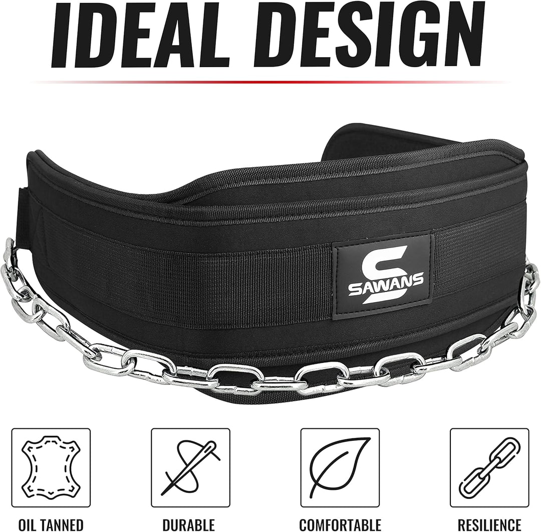 Dip-Gürtel mit 91,4 cm Heavy Duty Bodybuilding Gewichtheben Dip Stahlkette für Klimmzüge Übung Fitne