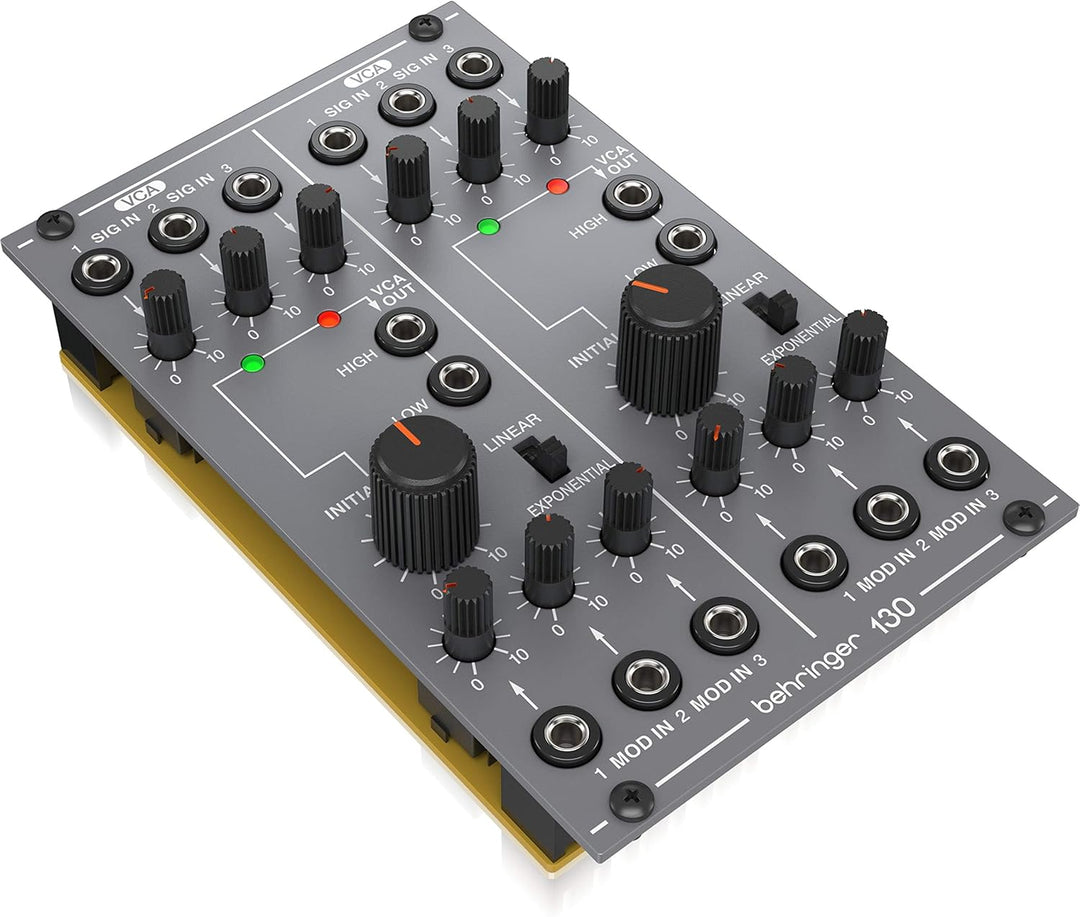 Behringer 130 DUAL VCA Legendäres analoges Dual-VCA-Modul für Eurorack, 130 DUAL VCA