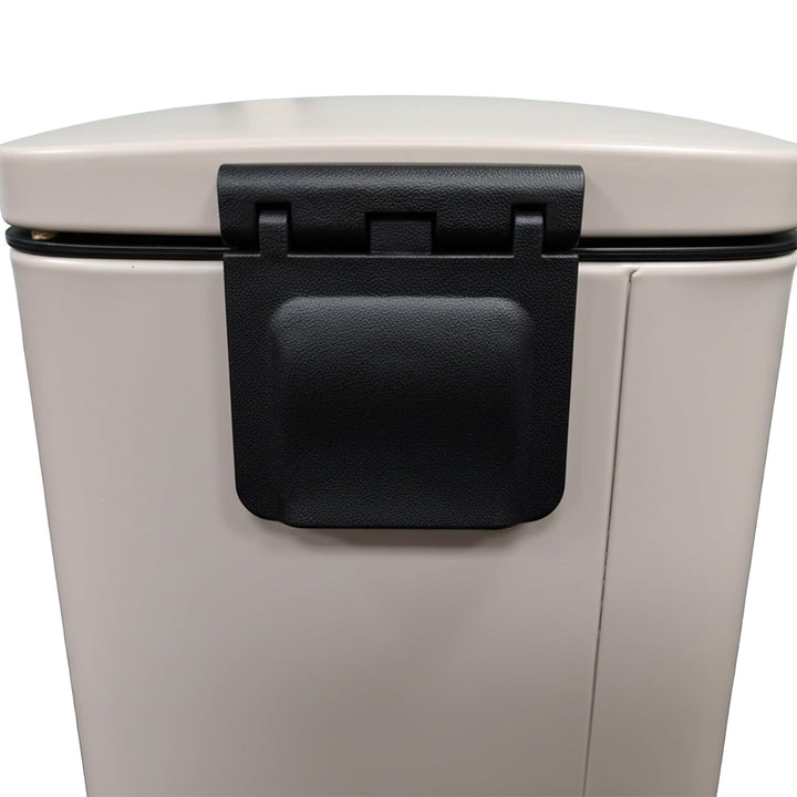 Relaxdays Kosmetikeimer Wandmontage, 3 Liter, Absenkautomatik, Inneneimer, Metall, eckiger Badezimme