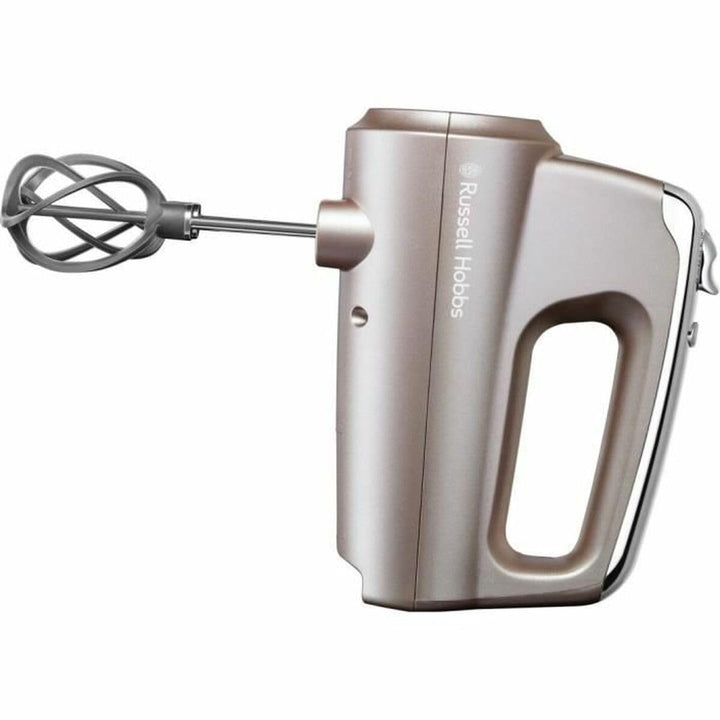 Russell Hobbs Handmixer [Handrührgerät inkl Aufbewahrungsbox für Zubehör] Swirl Quartz (4 Geschwindi