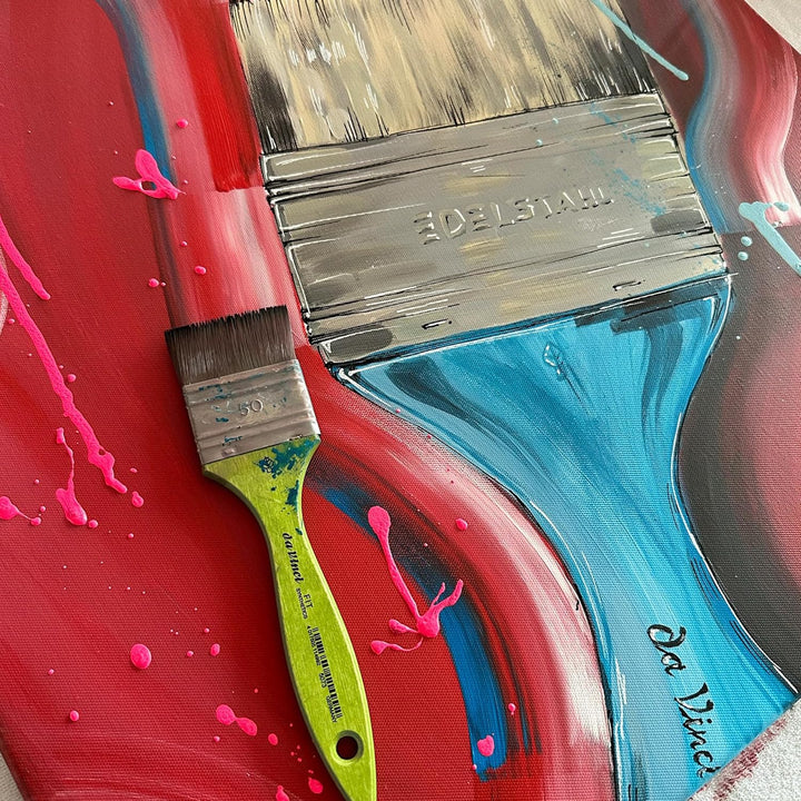 da Vinci Brushes 5073-100 Student Series Fit für Schule und Hobby Pinsel, Mottler Flach Elastic Synt