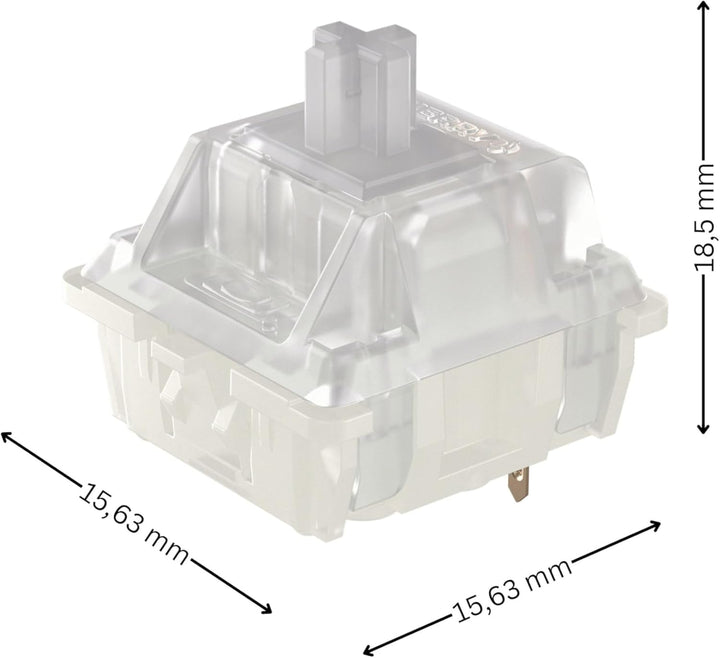 CHERRY MX RGB Ergo Clear Switch Kit, 23 Mechanische Tastatur-Schalter, für Hot Swap oder Gaming-Keyb