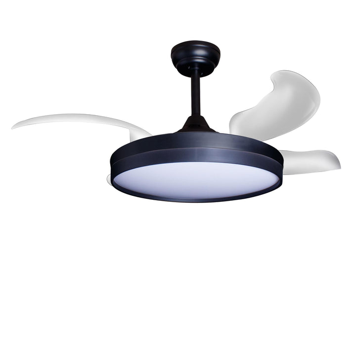 Eclipse Deckenventilator mit Beleuchtung, Leise mit 6 Windstufen, App | Fernbedienung, Sommer und Wi