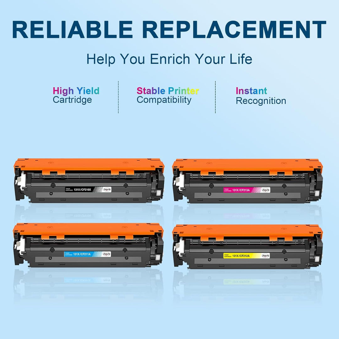 Jagute 131X 131A Toner Kompatible für HP Toner 131A 131X CF210X CF210A für HP Laserjet Pro 200 Color