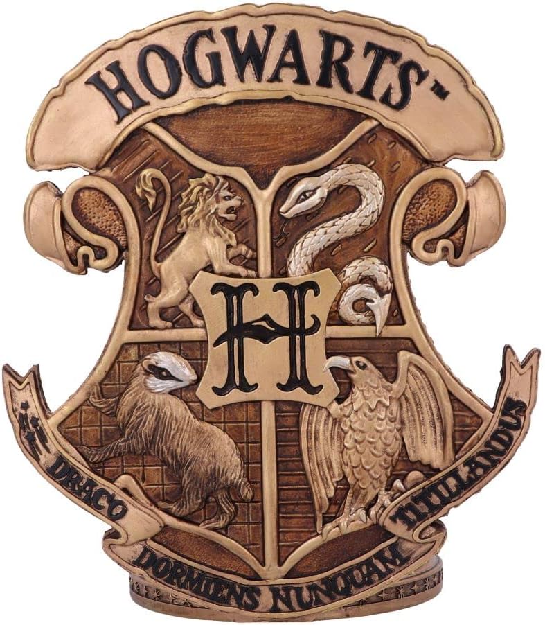 Nemesis Now Harry Potter Gryffindor Buchstütze, offizielles Lizenzprodukt, 20 cm, Gold