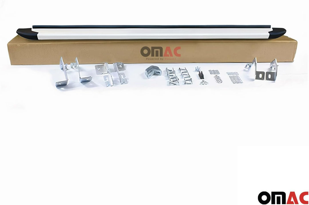 OMAC Trittbretter Seitenschweller Seitenschürze Kompatibel mit Kia Sportage III 2010-2015 - 2X Alumi