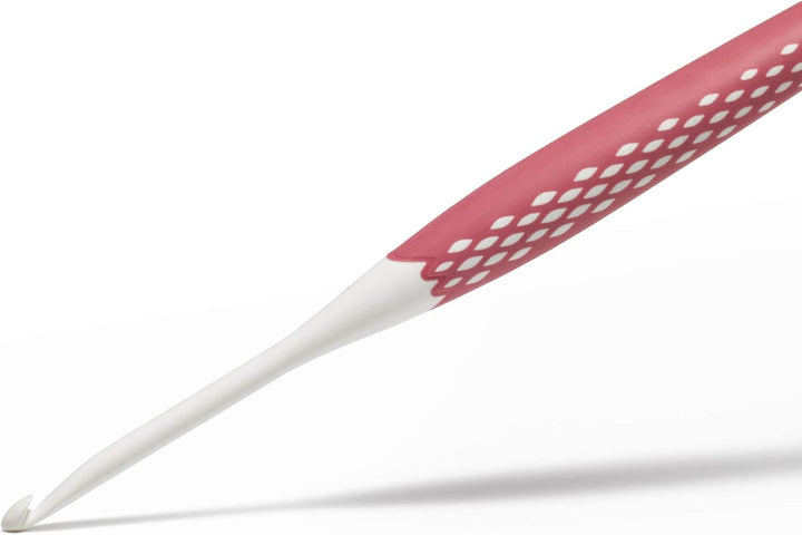 Prym 218440 Wollhäkelnadel Set prym.ergonomics, Kunststoff, multicolor, alabasterweiss, 3,5 mm - 6 m