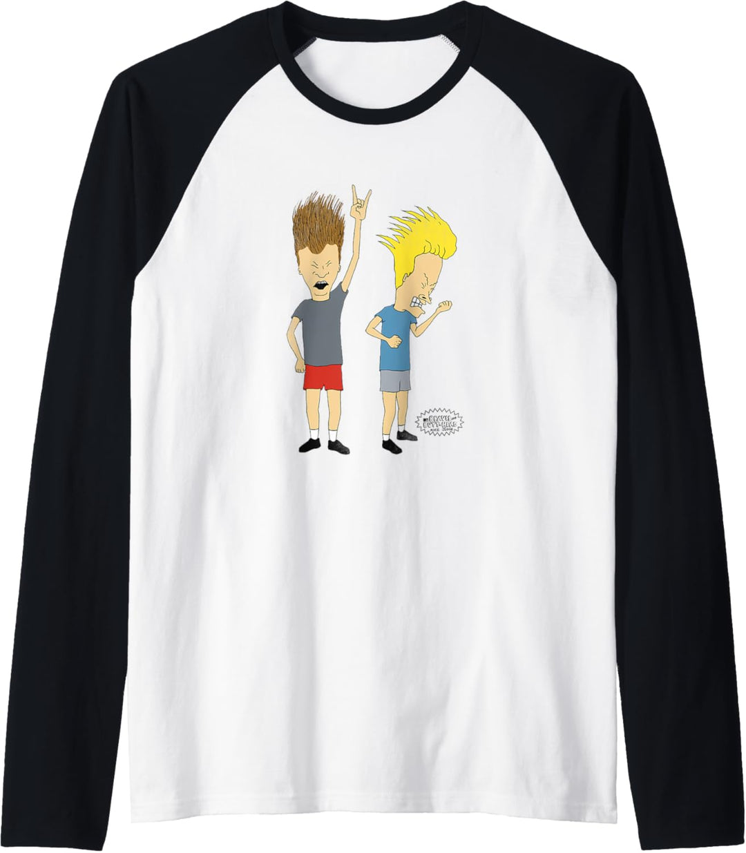 Beavis and Butt-Head Rock N Roll Porträt Raglan
