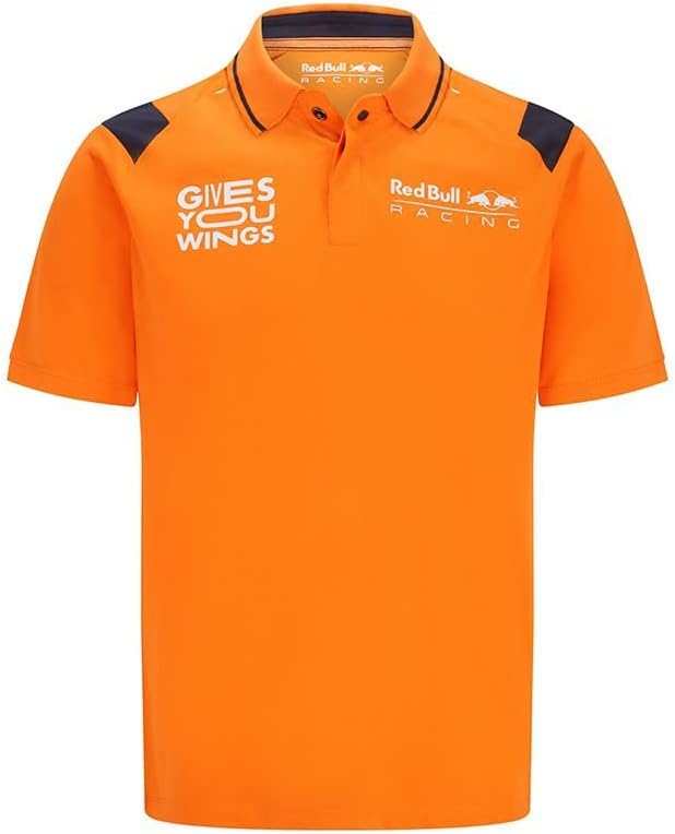 Red Bull Racing - Offizielle Formel 1 Merchandise Kollektion - Max Verstappen Polo - Herren L Orange