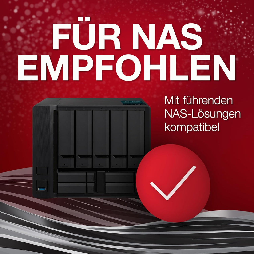 Seagate IronWolf 6 TB interne Festplatte NAS HDD, 3.5 Zoll, 5400 U/Min, 256 MB Cache, SATA 6 Gb/s, s
