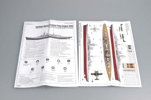 Trumpeter 05767 Modellbausatz German cruiser Prinz Eugen 1945