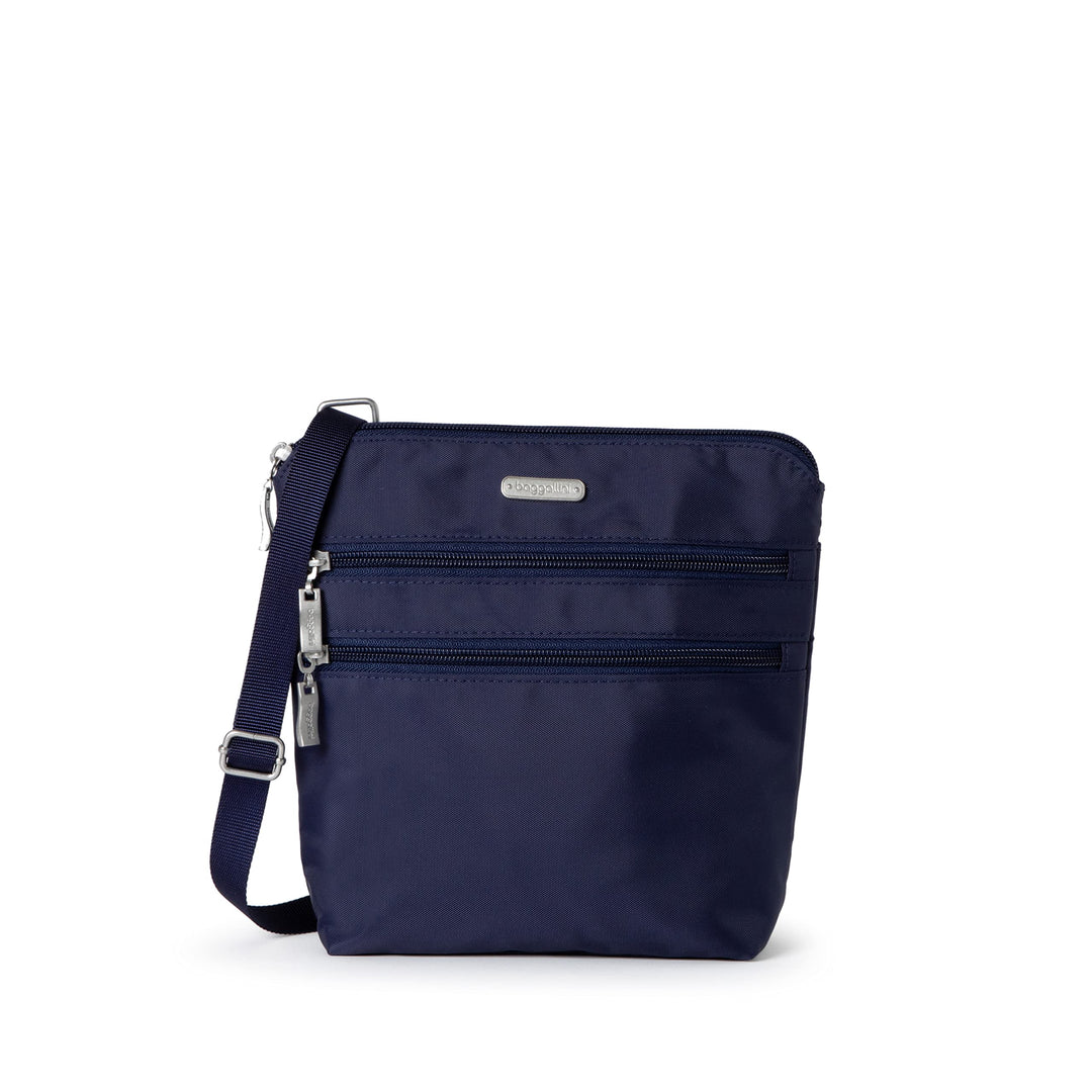 Baggallini Damen Essential Tasche für Frauen-Integrierter RFID-Kartenhalter-Crossbody Geldbörse mit