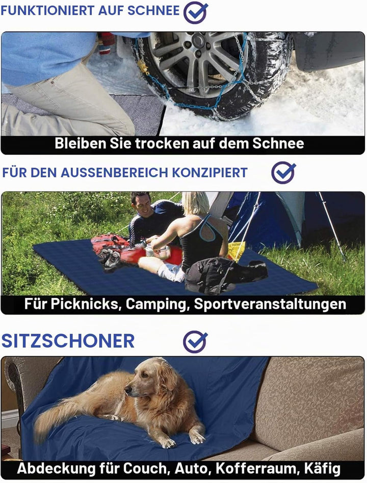 Kato Tirrinia Camping Decke wasserdichte, Outdoor Decke Hüttenschlafen Reisedecke Sanddichte Warm Pi