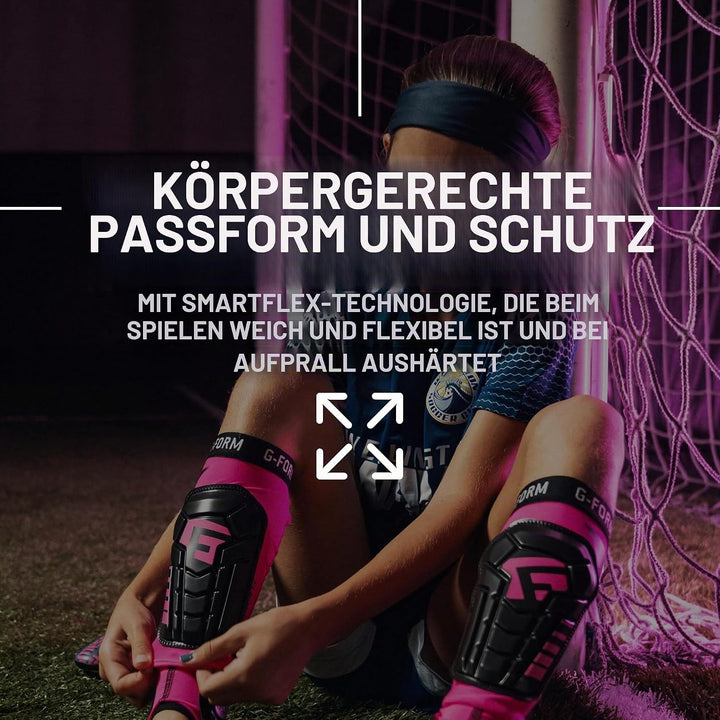 G-Form Pro-S Vento CE Fussball Schienbeinschoner Neon Rosa XL, Neon Rosa XL