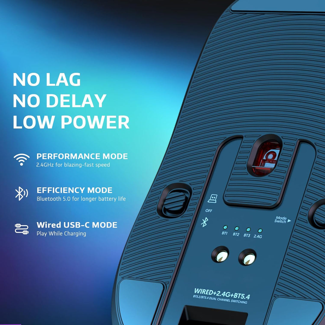 VGN Game Power Attack Shark X6 Superlight Kabellose Gaming-Maus mit RGB Ladestation, 49g Ultraleicht
