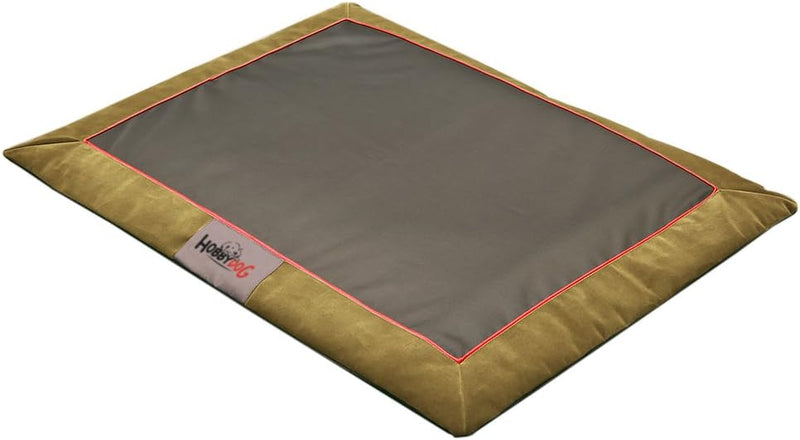 Hobbydog LATAFZS2 Hundematte Hundebett Hundesofa Hundekorb Tierbett flok, L, 90 cm x 70 cm x 3 cm, g