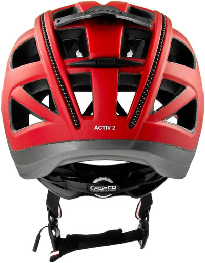 Casco Erwachsene Active 2 Fahrradhelm L rot-anthrazit matt, L rot-anthrazit matt