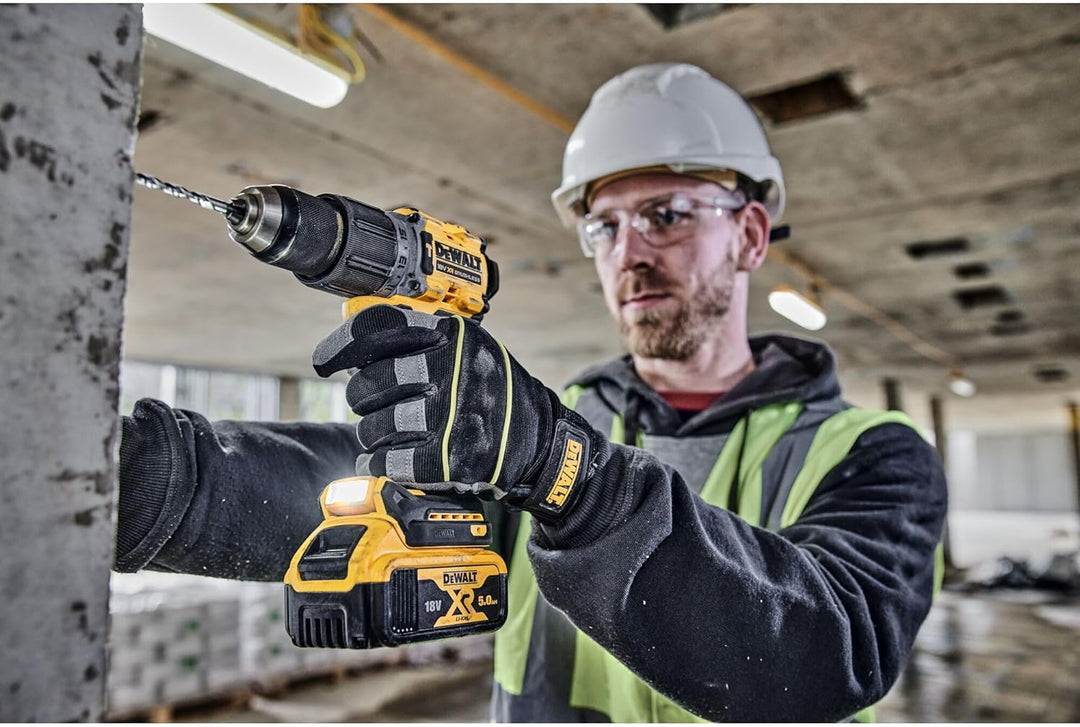 Dewalt 18V Akku-Schlagbohrschrauber DCD805P2T (bürstenloser Motor, 2-Gang-Vollmetallgetriebe, mit LE