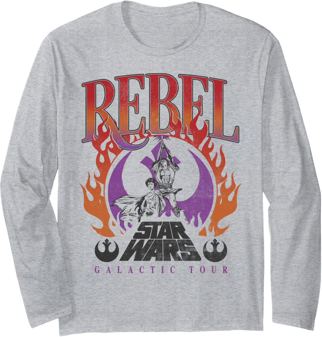 Star Wars Rebel Galactic Tour Poster Langarmshirt