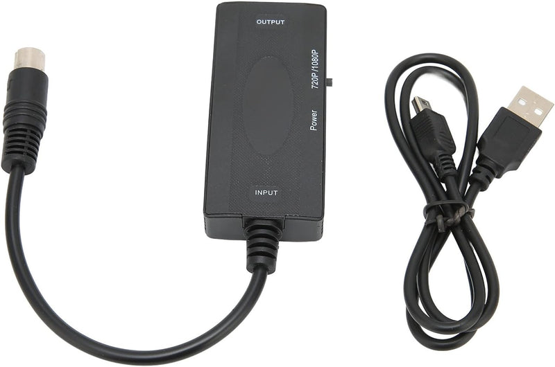 Annadue Konverter für Sega Saturn SS zu HDMI, 720P / 1080P HDMI-Kabeladapter für Saturn SS zu HDTV,