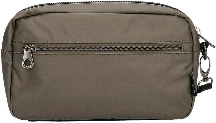 Pepe Jeans Bremen Handtasche, Braun, 24,5 x 15 x 6 cm, Baumwolle mit Details aus Kunstleder, Handtas