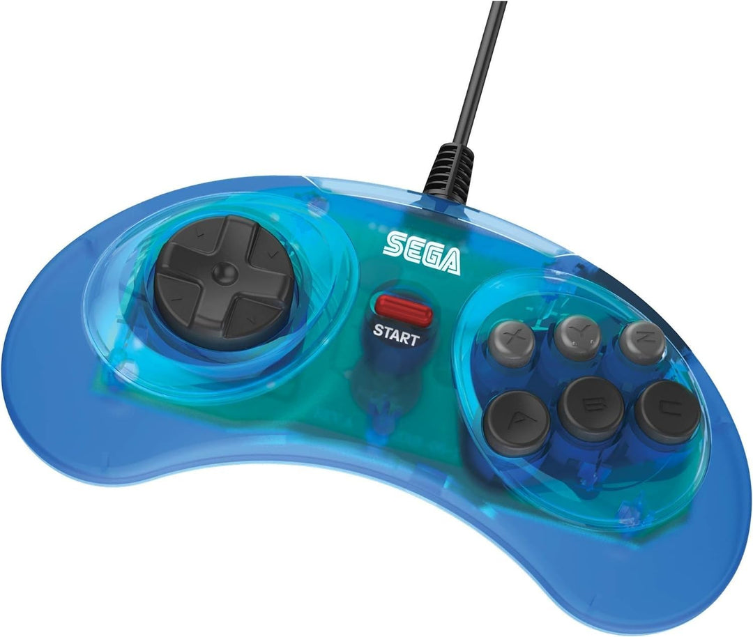 Retro-Bit Official SEGA Mega Drive Controller 6-Button Arcade Pad for Sega Mega Drive/Genesis - Orig