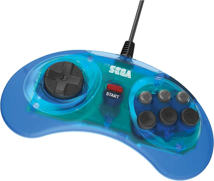 Retro-Bit Official SEGA Mega Drive Controller 6-Button Arcade Pad for Sega Mega Drive/Genesis - Orig