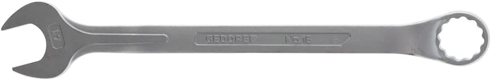GEDORE 1 B 41 Ring-Maulschlüssel, gekröpft, geschmiedet, 10° abgewinkelt mit UD-Profil, DIN 3113 For