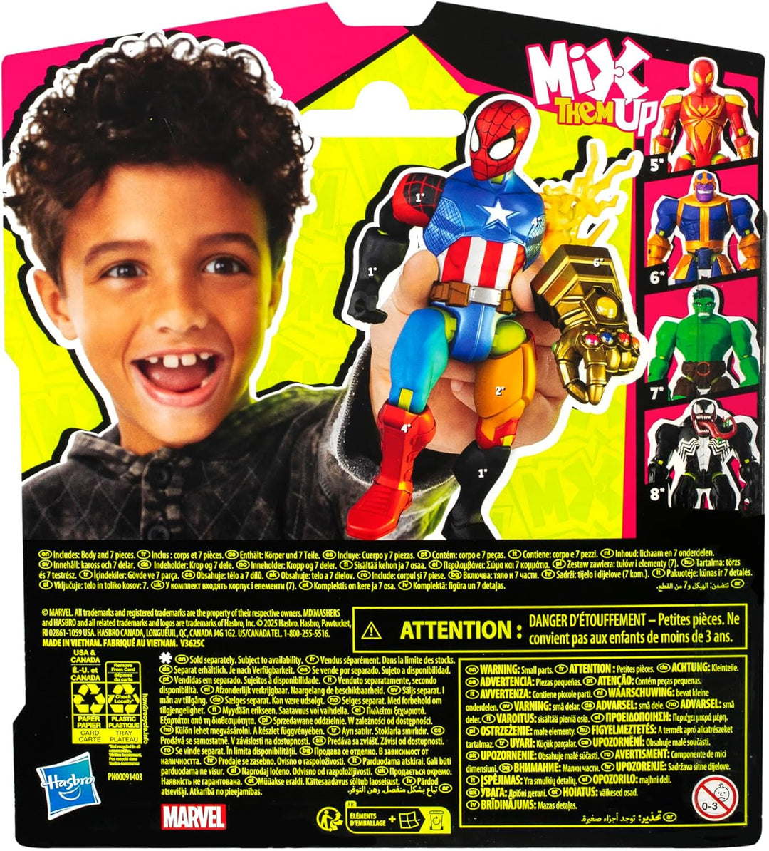 MixMashers Marvel Spider-Man Mix-and-Match Action-Figur & Accessoires, Spider-Man