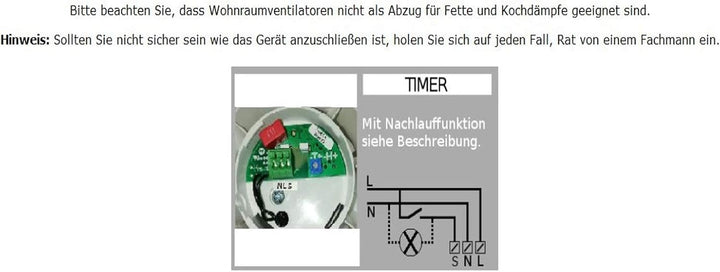 Rohrlüfter Rohrventilator Ventilator Gebläse Kanallüfter 100 mm 125 mm Rohreinschub Badlüfter - MKK®