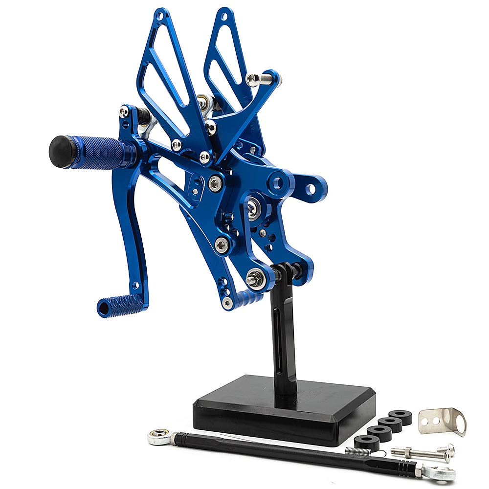 Motorrad Rearsets CNC verstellbare hintere Fussrasten Fussstütze hinten Set für YZF R6 YZF600R 1999-