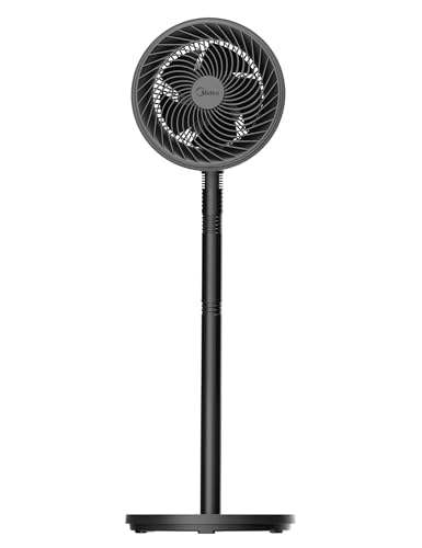 Midea Standventilator FG18-22LAPHSE(BL) 6 Turbo-Flügel, geräuscharmer DC-Motor, 15 Geschwindigkeiten
