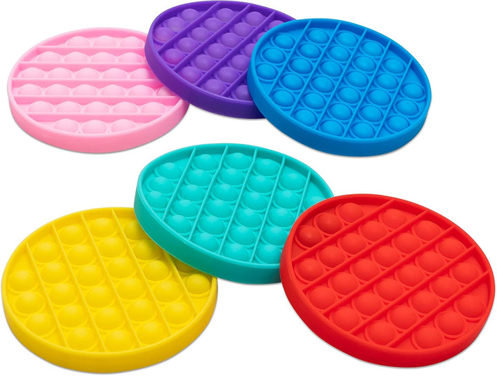 Betzold - Motorikscheiben Push Pop Bubble 6er-Set - Fingerspiele Fidget Toys Nocolor, Nocolor