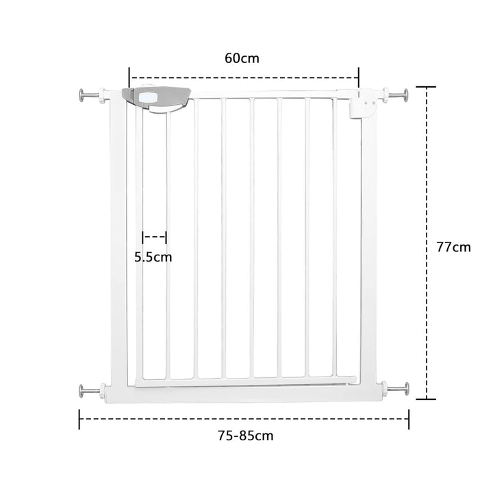 Froadp Türschutzgitter Baby Treppengitter Kindergitter ohne Bohren 75-85cm Türgitter Treppen Beidsei