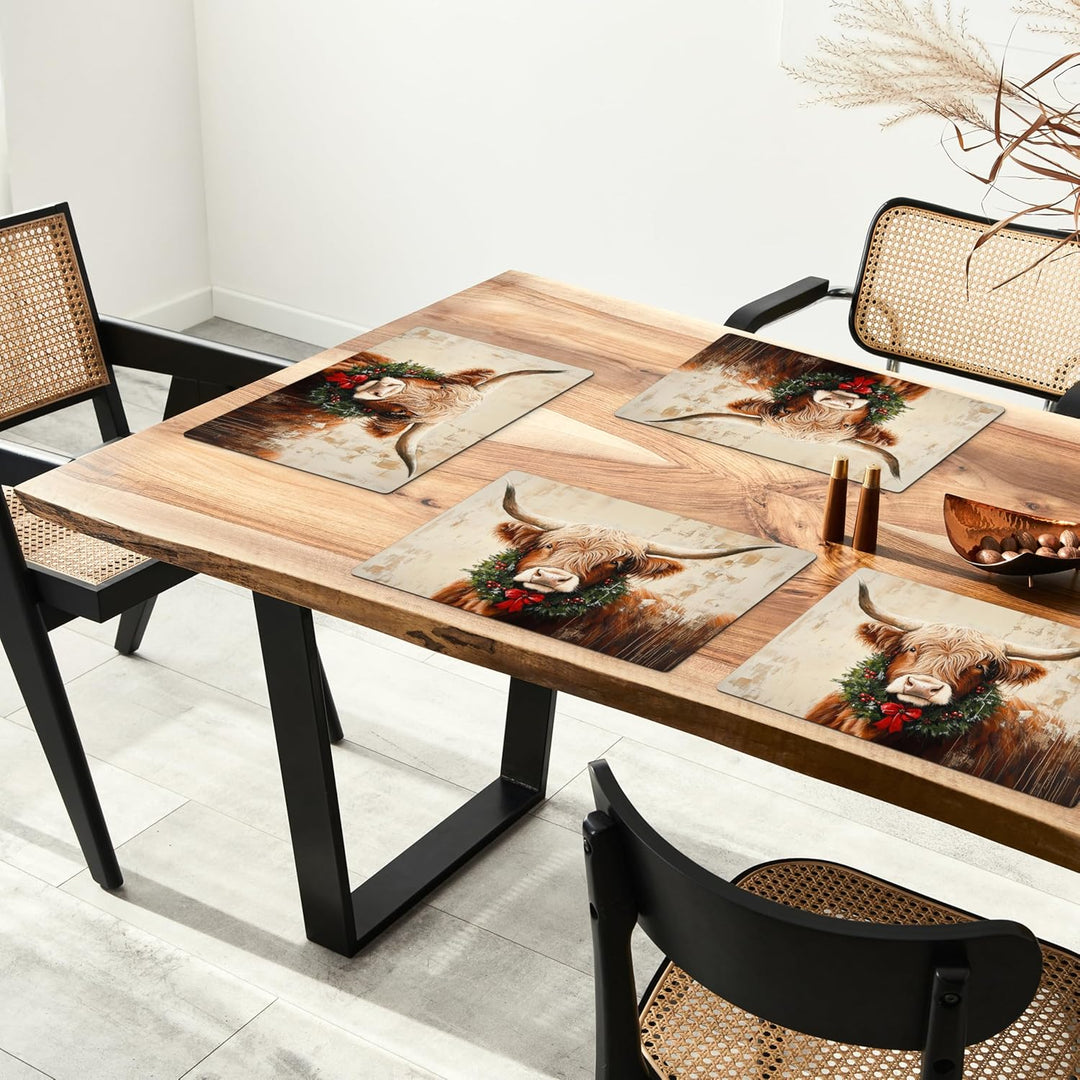 KitchenYeah© Platzsets Abwaschbar 6-Teilig 45x30 cm Tischsets Platzdeckchen Platzset Unterlage Tisch