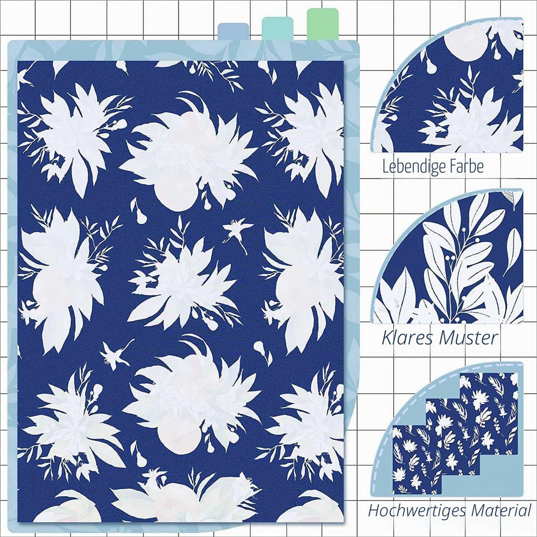 berjalan 50 Blatt Solarpapier Cyanotype A4 A5 A6 Zeichenpapier Solar Sensibilität Papier D für Kinde