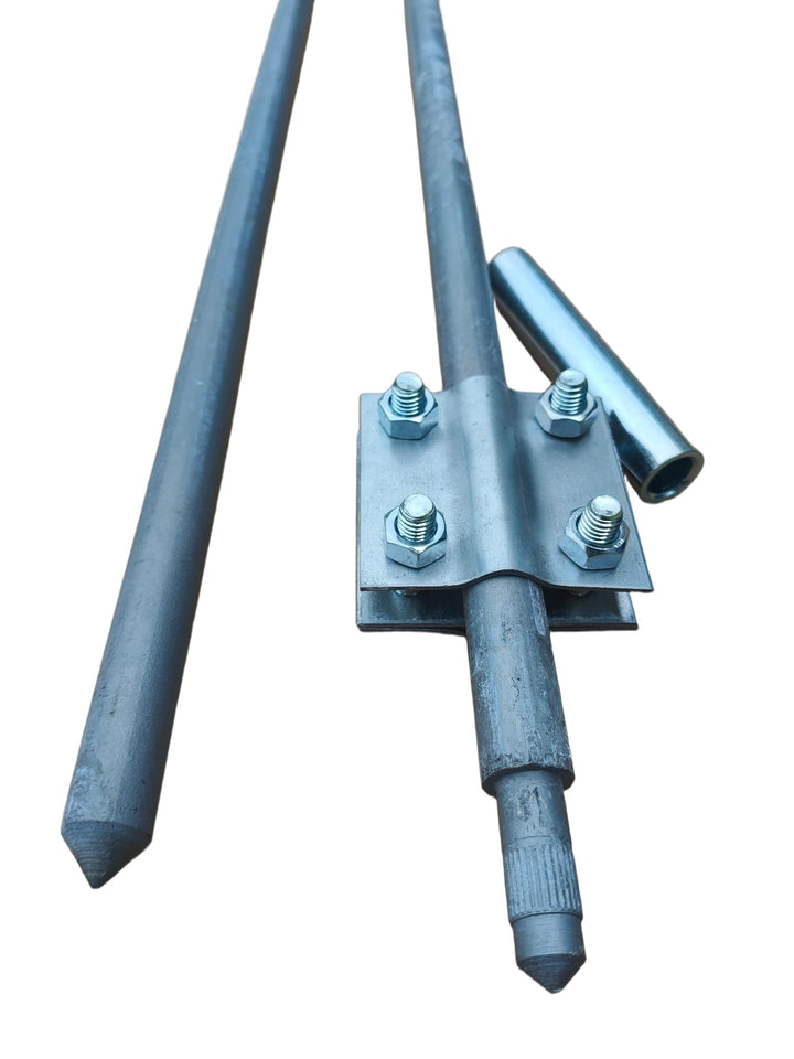 Tiefenerder Erder Erdung feuerverzinkt Ø16 1500mm SET - Längenauswahl 1,5m 3,0m 4,5m 6,0m 7,5m 9m (Ø