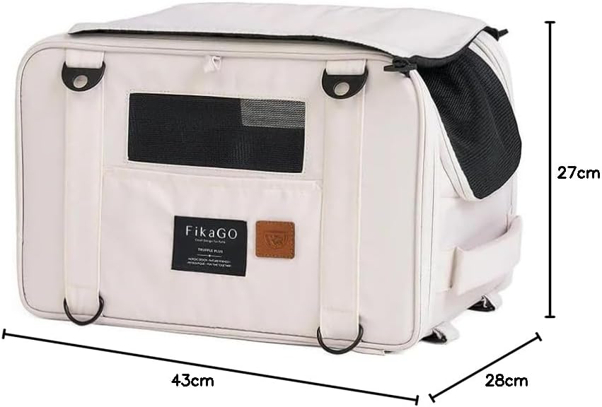 FikaGO 3-in-1 Reise-Tragetasche für Hunde und Katzen Truffle Plus – Rucksack, Schultertasche & Handg