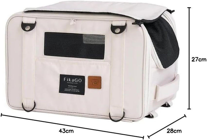 FikaGO 3-in-1 Reise-Tragetasche für Hunde und Katzen Truffle Plus – Rucksack, Schultertasche & Handg