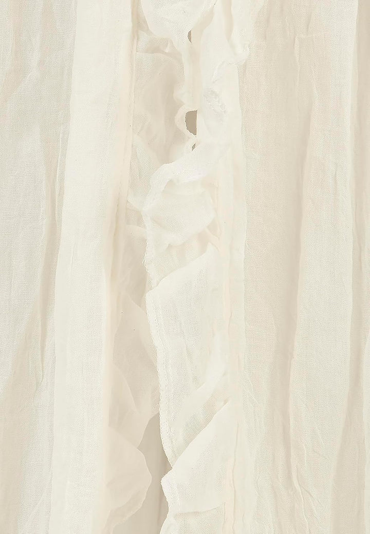 Jollein Betthimmel Vintage 245 cm - Ivory Creme H245 x B245 cm (1er Pack), Creme H245 x B245 cm (1er