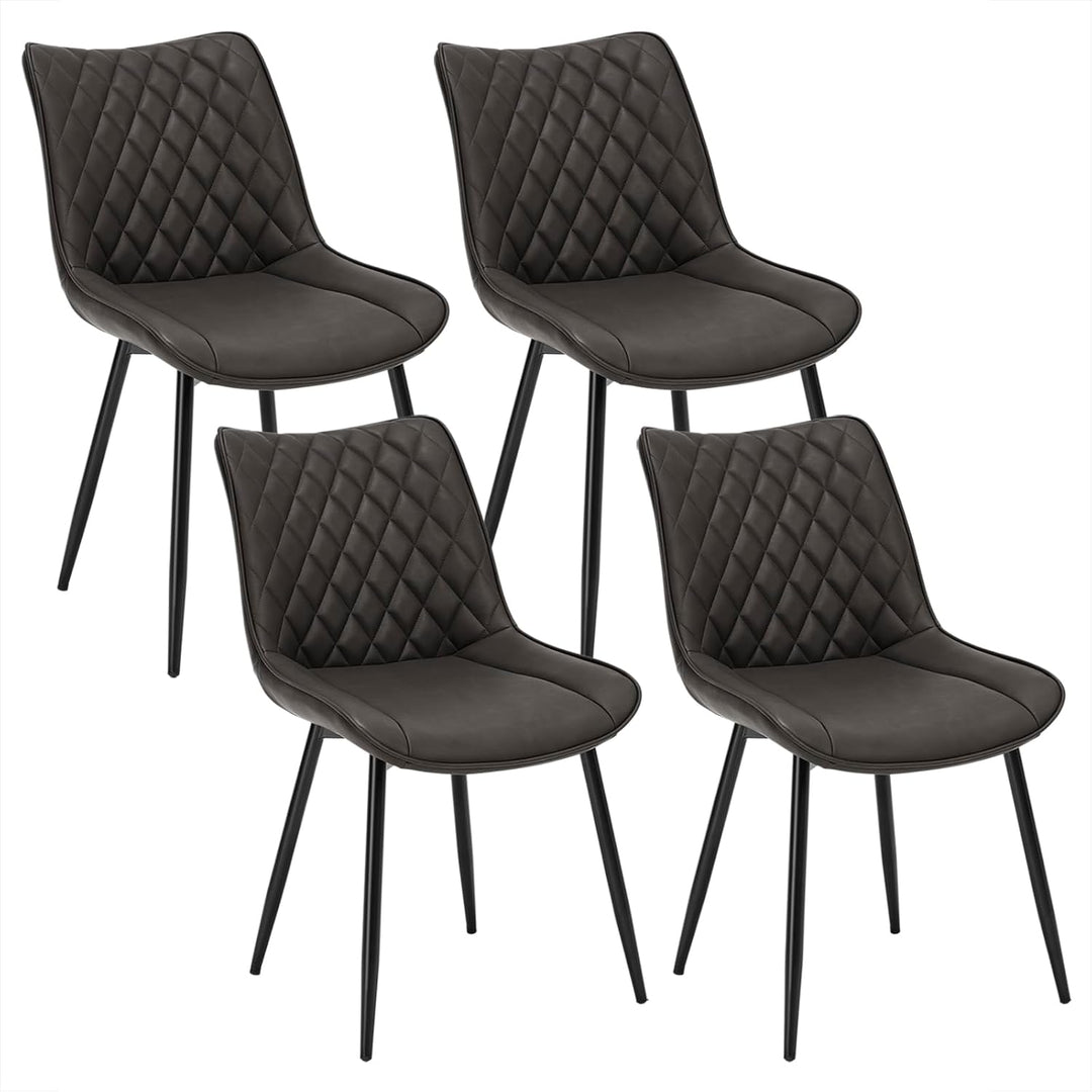 WOLTU 4 x Esszimmerstühle 4er Set Esszimmerstuhl Küchenstuhl Polsterstuhl Design Stuhl mit Rückenleh