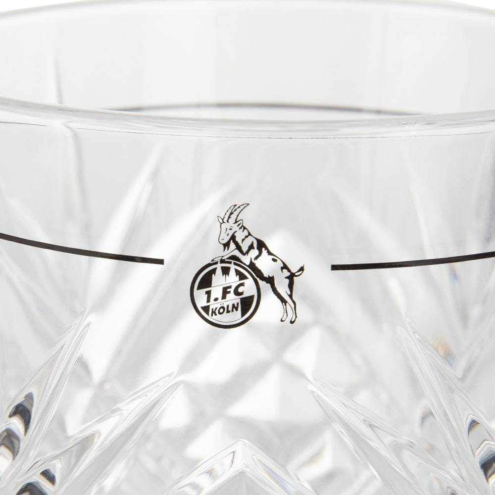 1. FC Köln Gin-Glas 2er Set, Cocktail Glas, Tumbler - Plus Lesezeichen I Love Köln