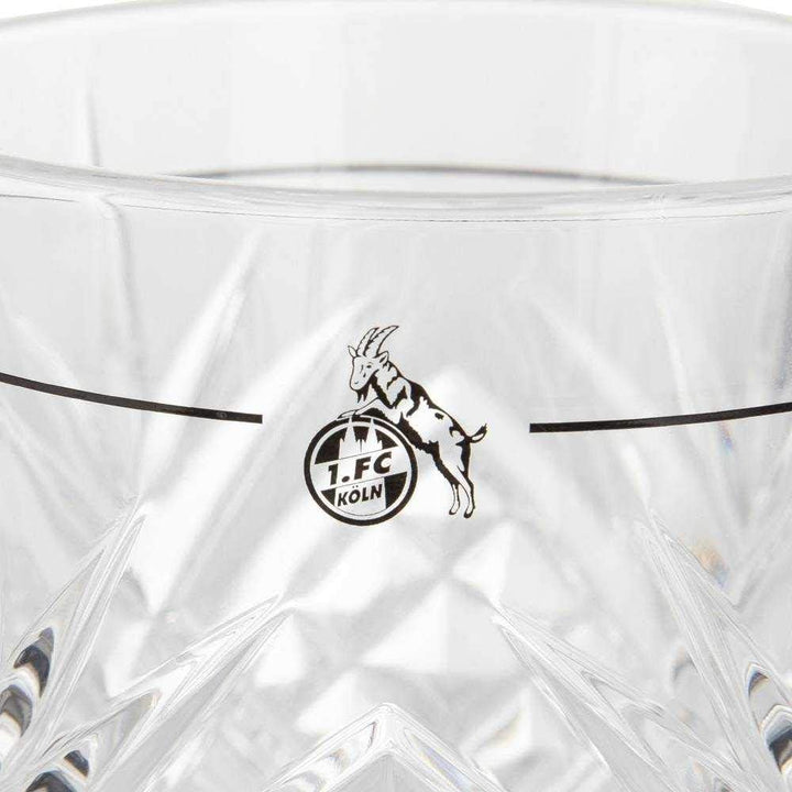 1. FC Köln Gin-Glas 2er Set, Cocktail Glas, Tumbler - Plus Lesezeichen I Love Köln