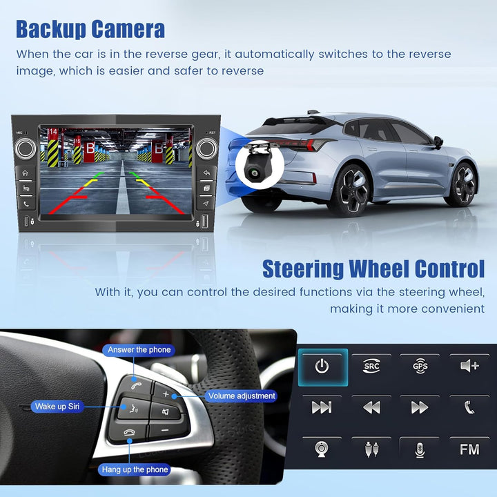 [4G+128G] Inefala Android 15 Autoradio für Opel Corsa 2011-2012 mit Wireless Carplay Android, 7 Zoll