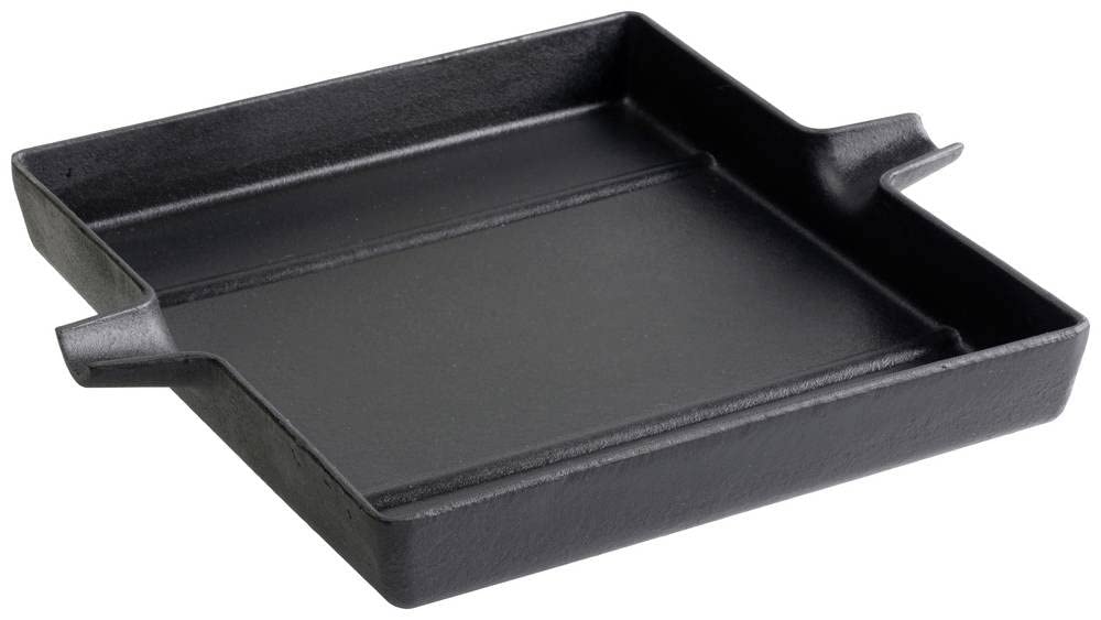 tepro Grillzubehör Guss-Pfanne-Einleger, Rost in Rost System rund 57 cm Ø Guss Pfanne eckig, Guss Pf